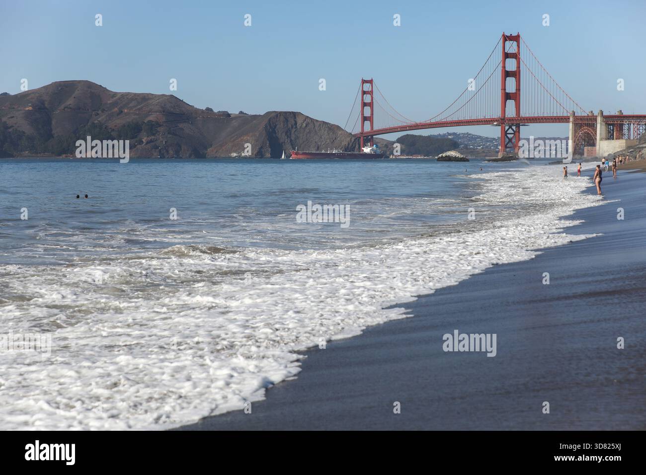 The Golden Gate's bridge is pictured from Baker Beach in San Francisco ...