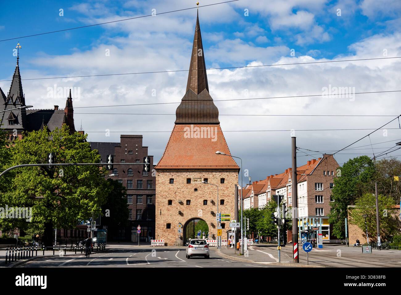 Stone Gate Rostock Das Steintor im Stadtzentrum von Rostock am 3. Mai 2025. Rostock ...