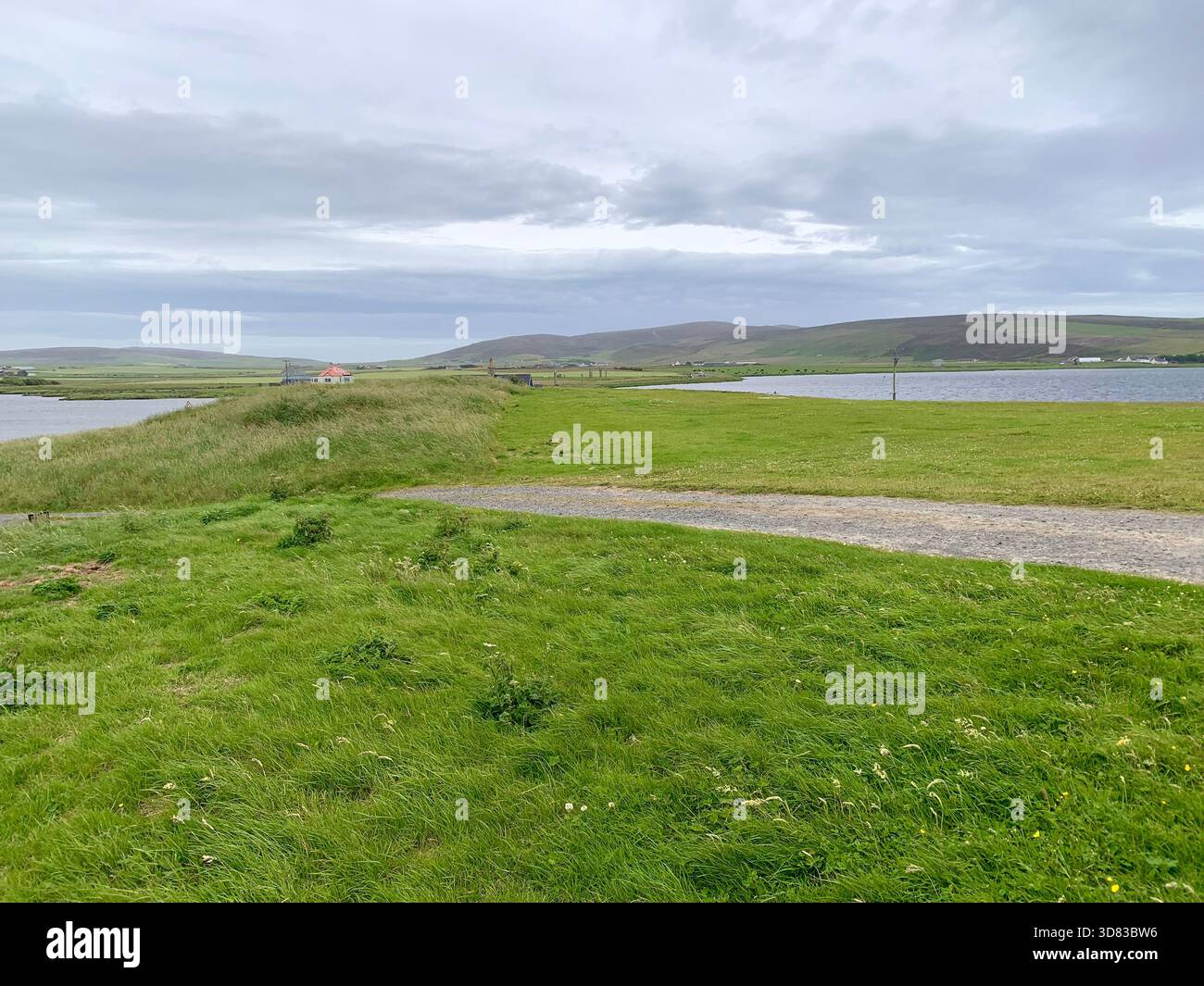 Extraordinary discovery Orkney Neolithic find ground penetrating radar Ring of Brodgar Archaeologist  Ness of Brodgar Scanning equipment found find - Smartphone Captured Stock Image