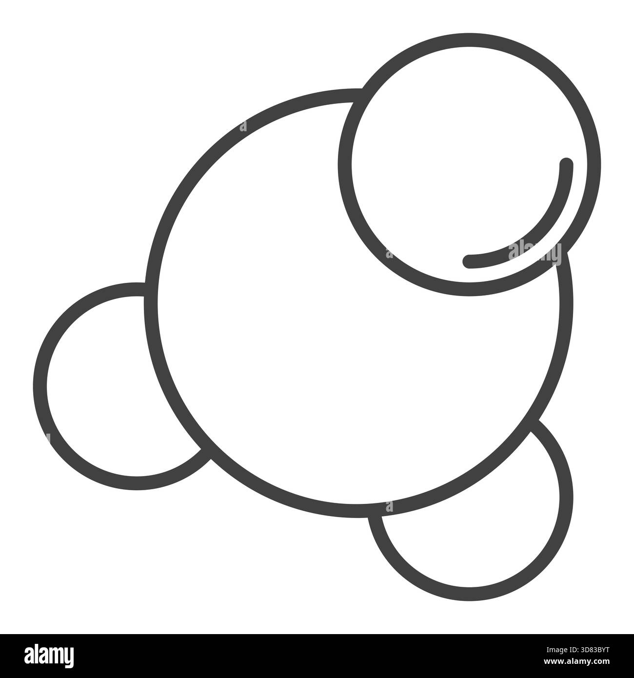 Chemical Molecule vector Chemistry concept outline icon or symbol Stock ...