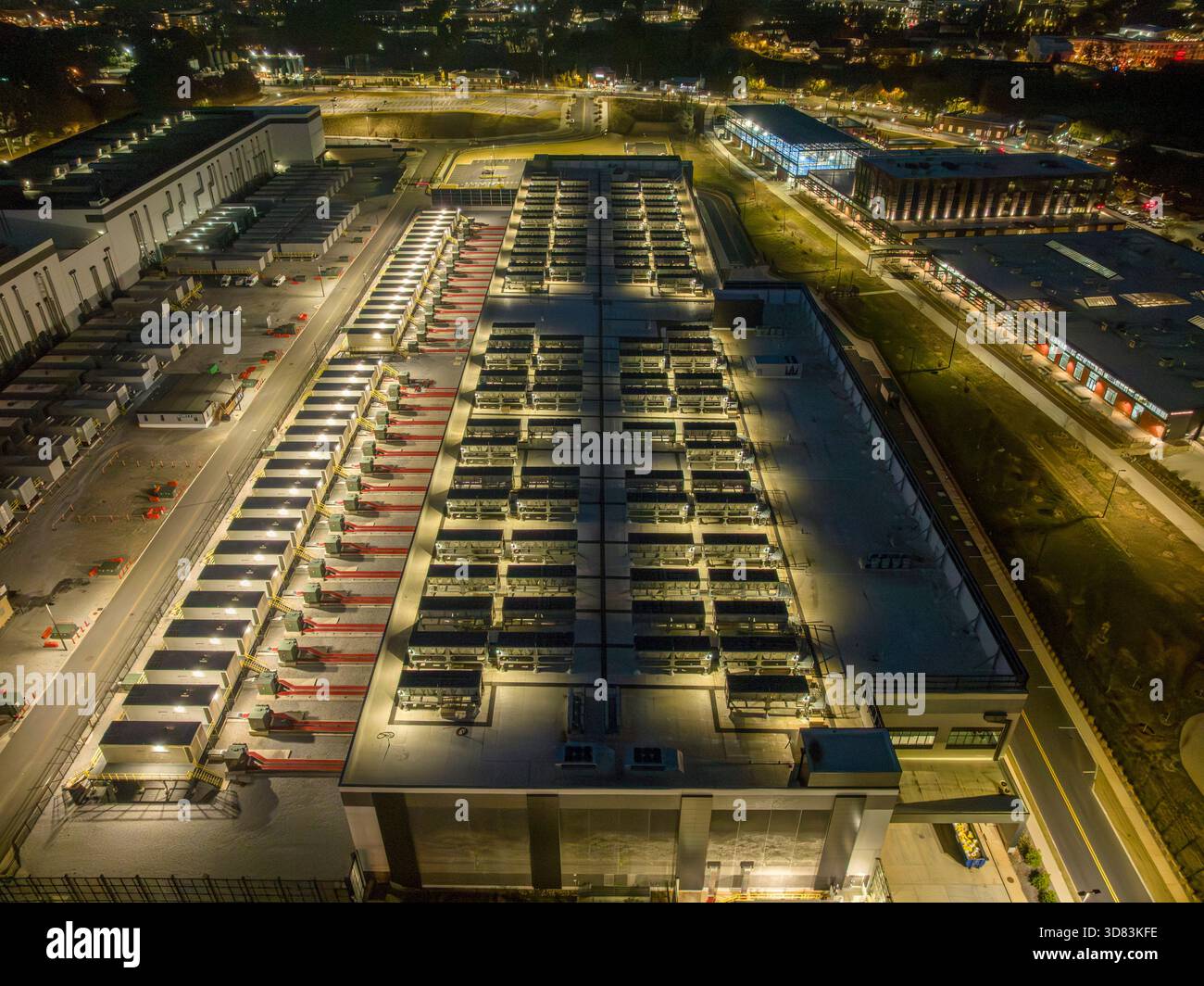 Data Center for Artificial Intelligence Computing Stock Photo