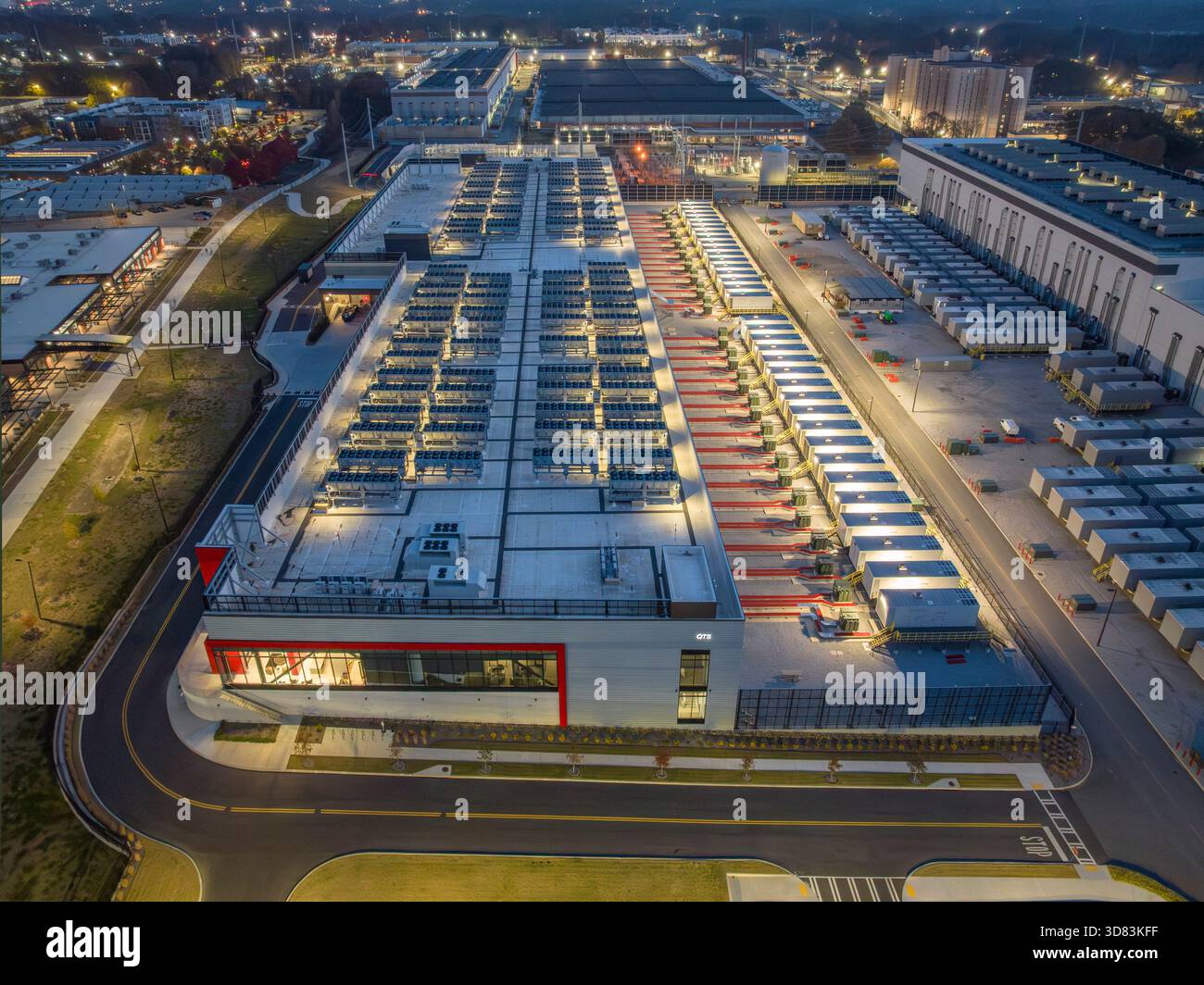 Data Center for Artificial Intelligence Computing Stock Photo