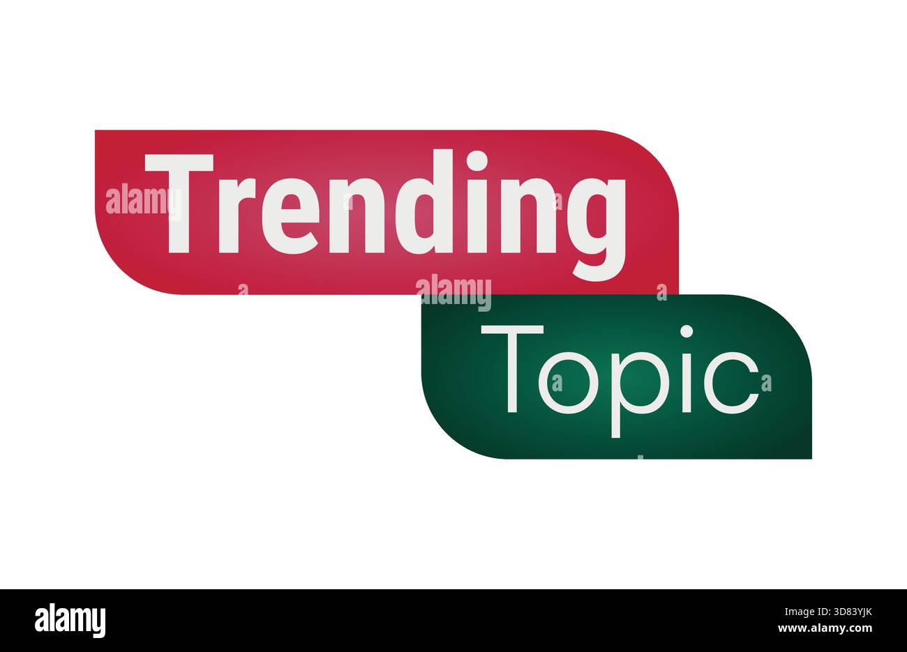 trending trend red greend gradiants text color vector design Stock Vector