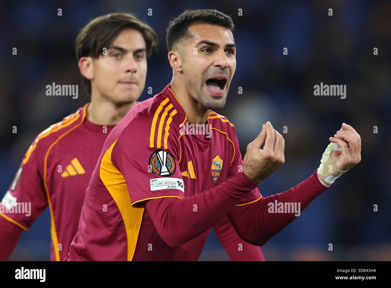 Zeki Celik of Roma seen during the UEFA Europa League 2025/2026 ...