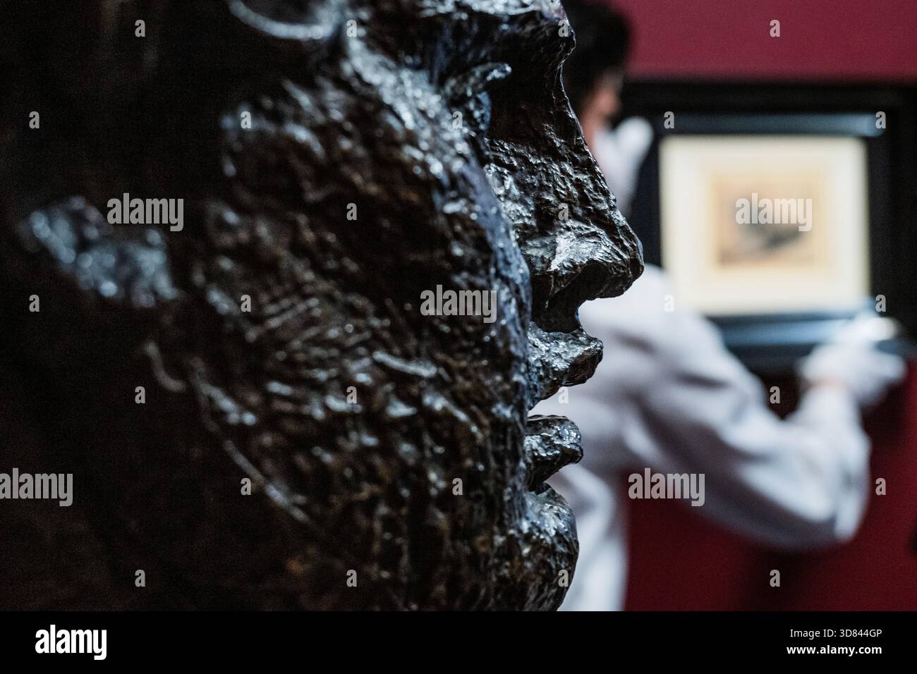 London, UK. 28th Nov, 2025. Rembrandt Harmens Van Run, Young Lion Resting,  est 15,000,000 - 20,000,000 USD with George Frederic Watts, O.M., R.A.,  Physical Energy, Estimate: £100,000 - 150,000 - 250,000 GBP (