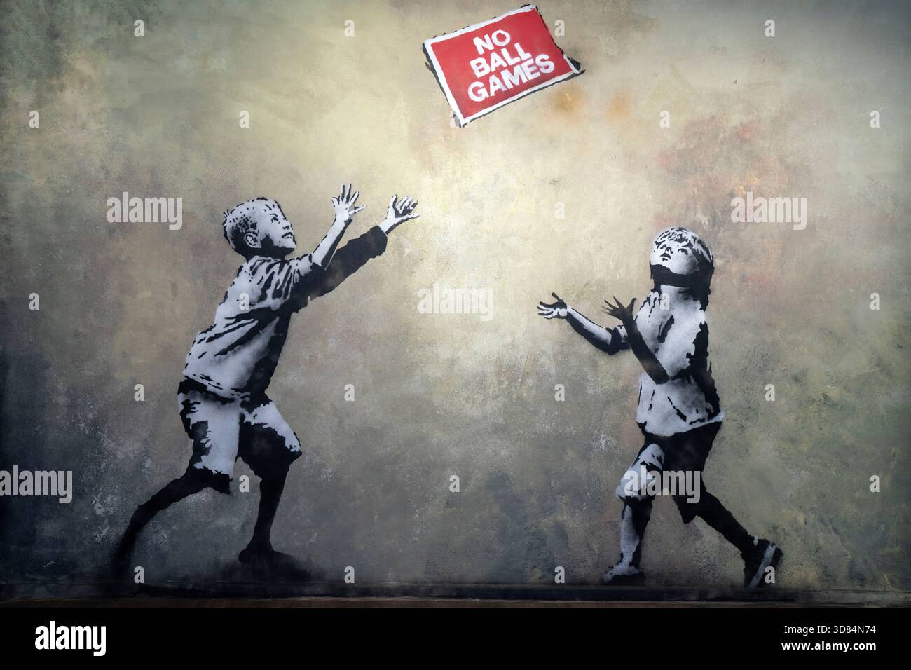 No ball games banksy hi-res stock photography and images - Alamy