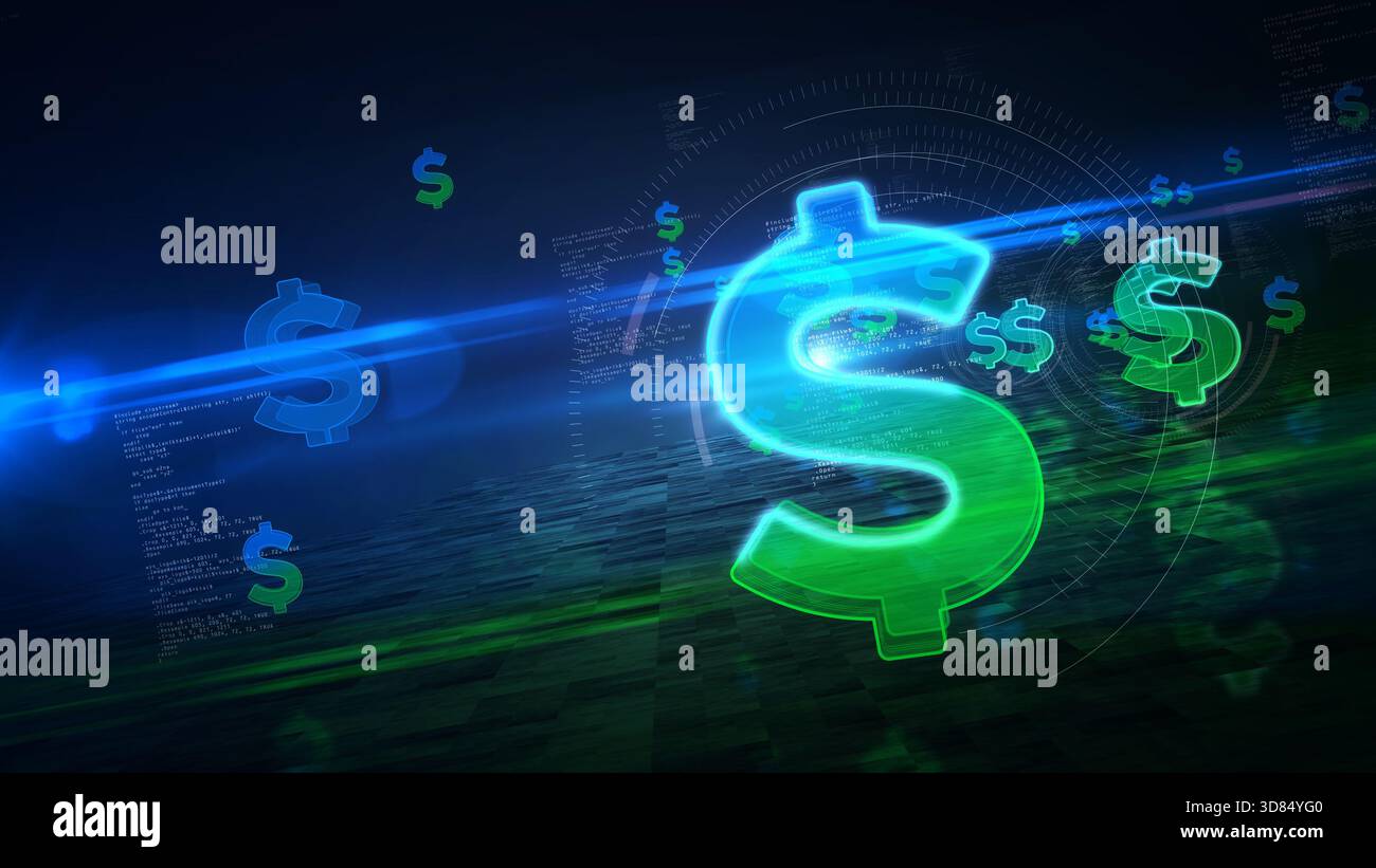 Us dollar currency symbol illustration hi-res stock photography and images  - Alamy