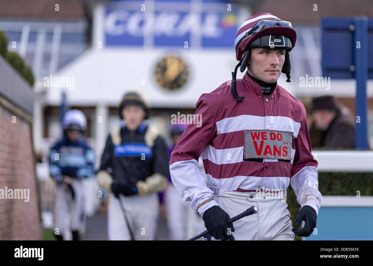 Peter Pritchard Racing Jockey Callum Pritchard walking out before the Play Coral