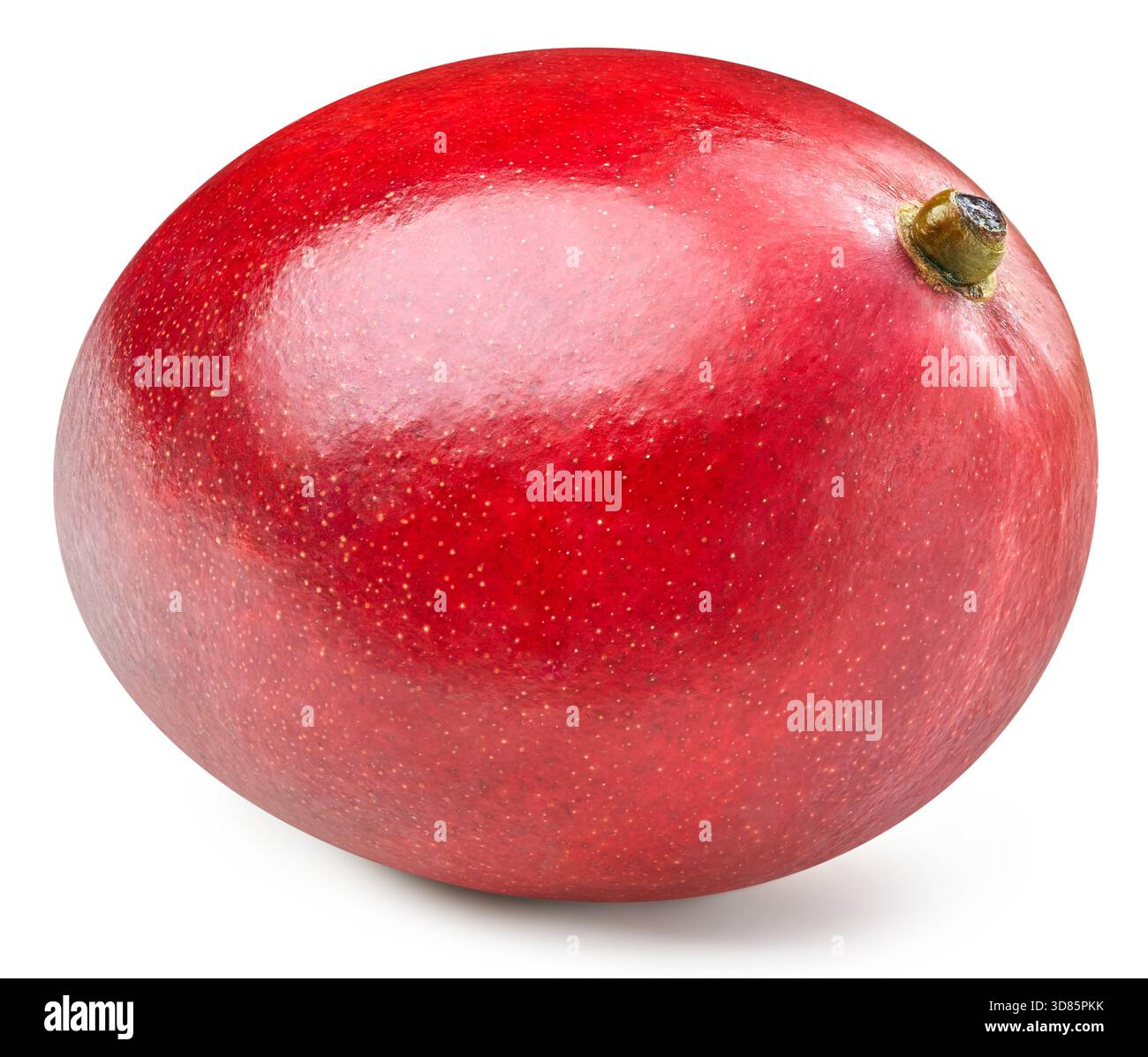 One Mango Clipping Path. Mango isolated on white background Stock Photo