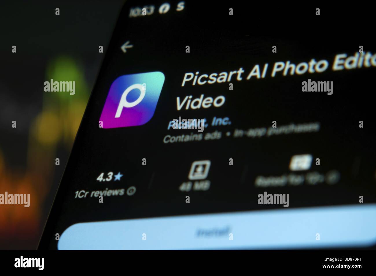 Picsta Picsart AI Photo Editor app interface showcasing editing capabilities ...