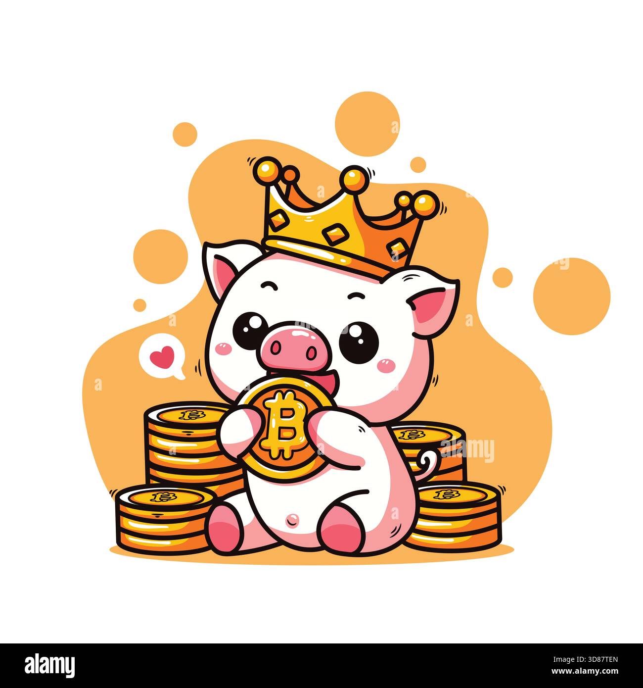 Cute smile coin cartoon character hi-res stock photography and images -  Alamy