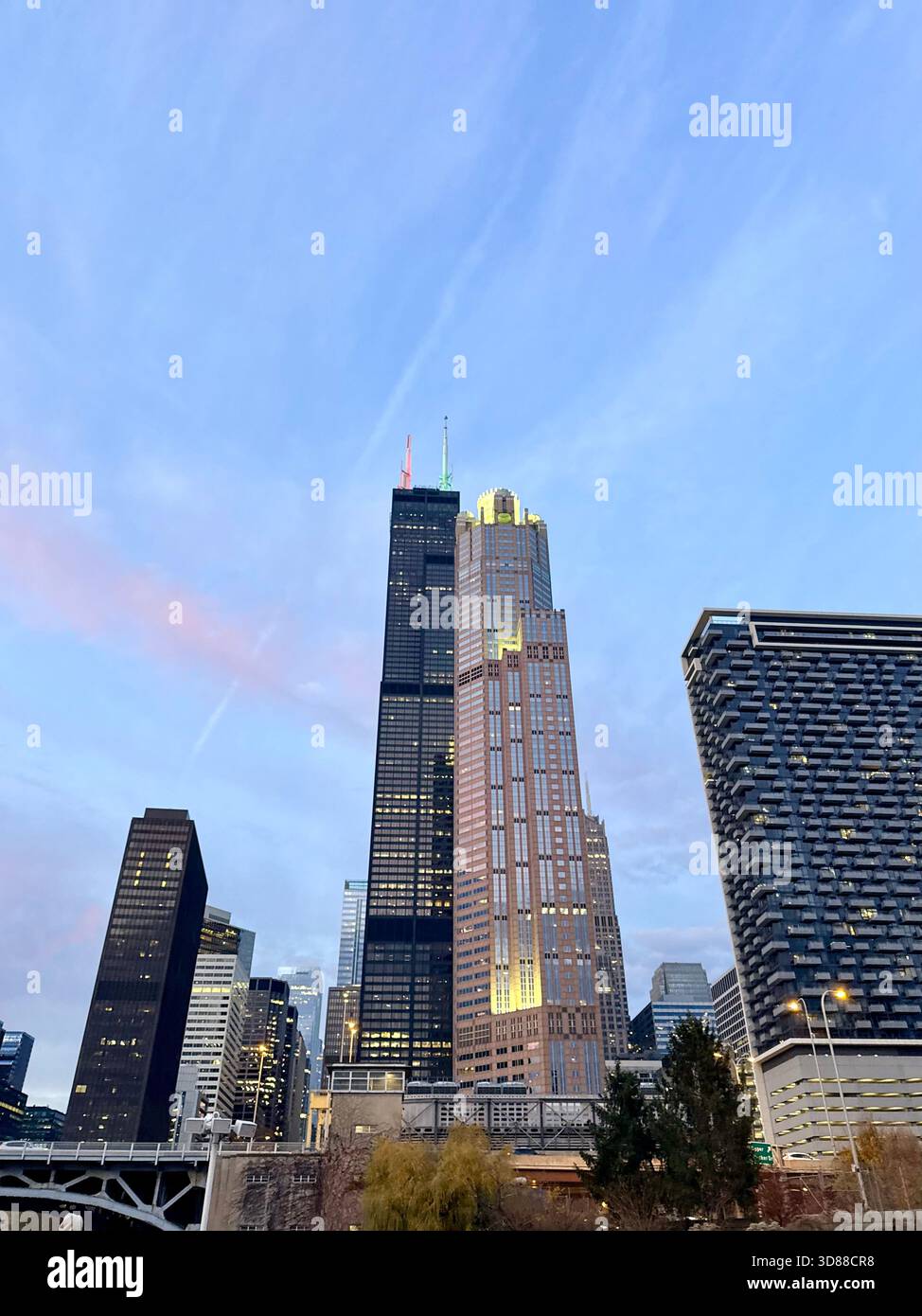 Chicago skyline - Smartphone Captured Stock Image
