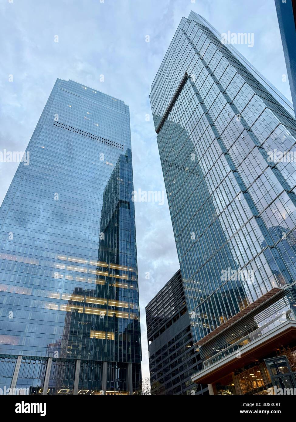 Reflections of Chicago skyscrapers - Smartphone Captured Stock Image
