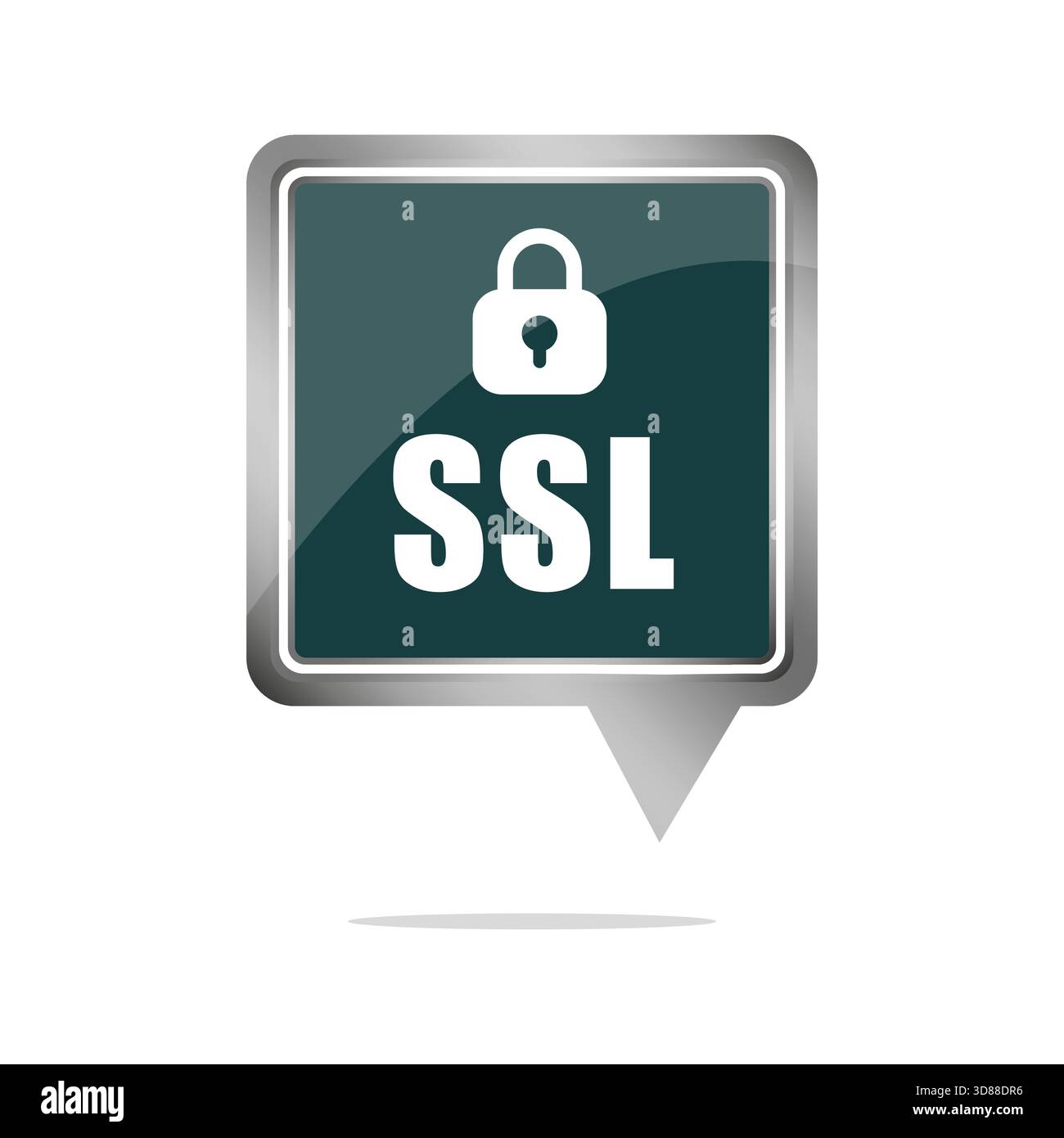 SSL lock icon. Security encryption symbol. Safe connection Vector. Private data protection. Stock Vector