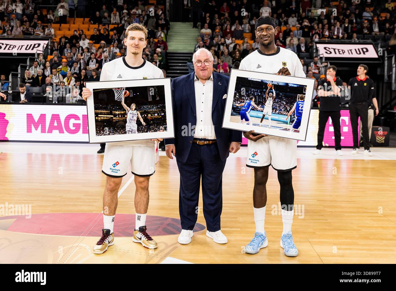 NEU-ULM, GERMANY - NOVEMBER 28: Justus Hollatz (Germany, 21) and Isaac ...