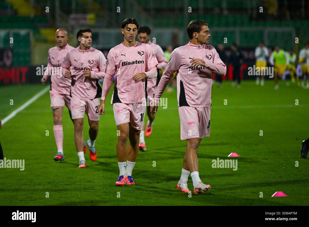 Palermo F.C. during warm up during the Italian Serie BKT match between ...