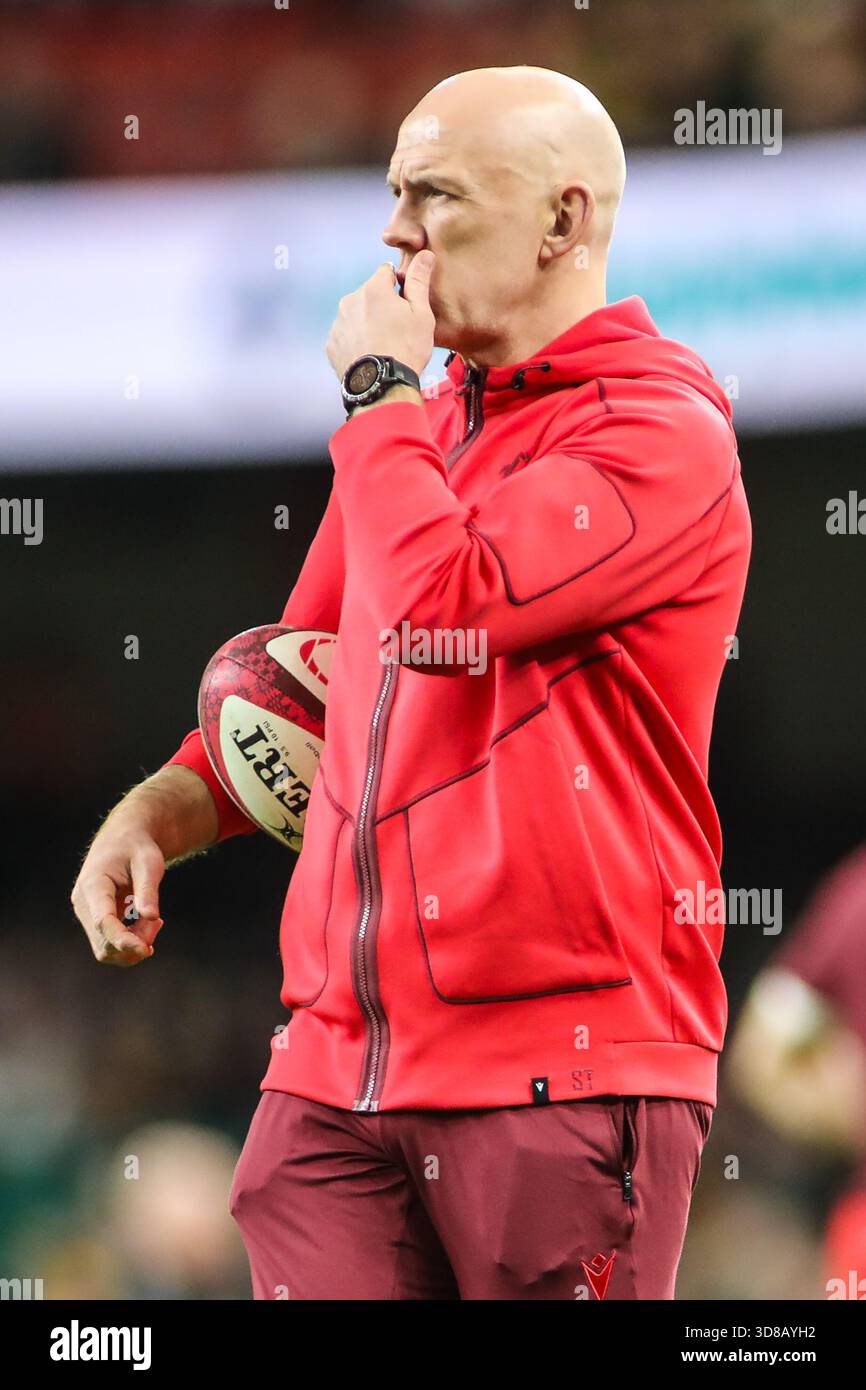 Wales Head Coach Steve Tandy during the Quilter Nations Series 2025 ...