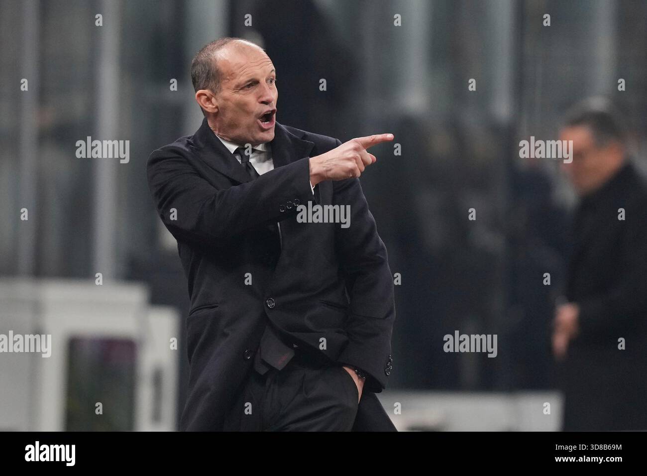 AC Milan's head coach Massimiliano Allegri gestures during the Serie A ...