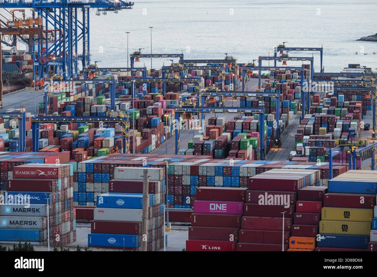 Athens, Greece, 29 November 2025. A view of the Chinese Cosco container ...