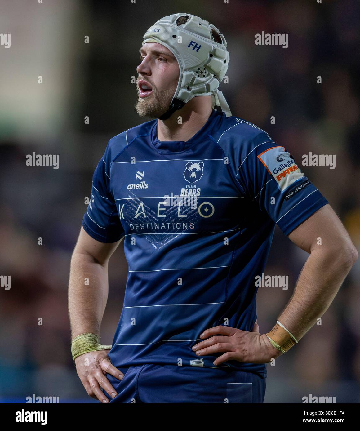 Bristol Bear’s Fitz Harding Gallagher Prem Rugby match at Ashton Gate ...