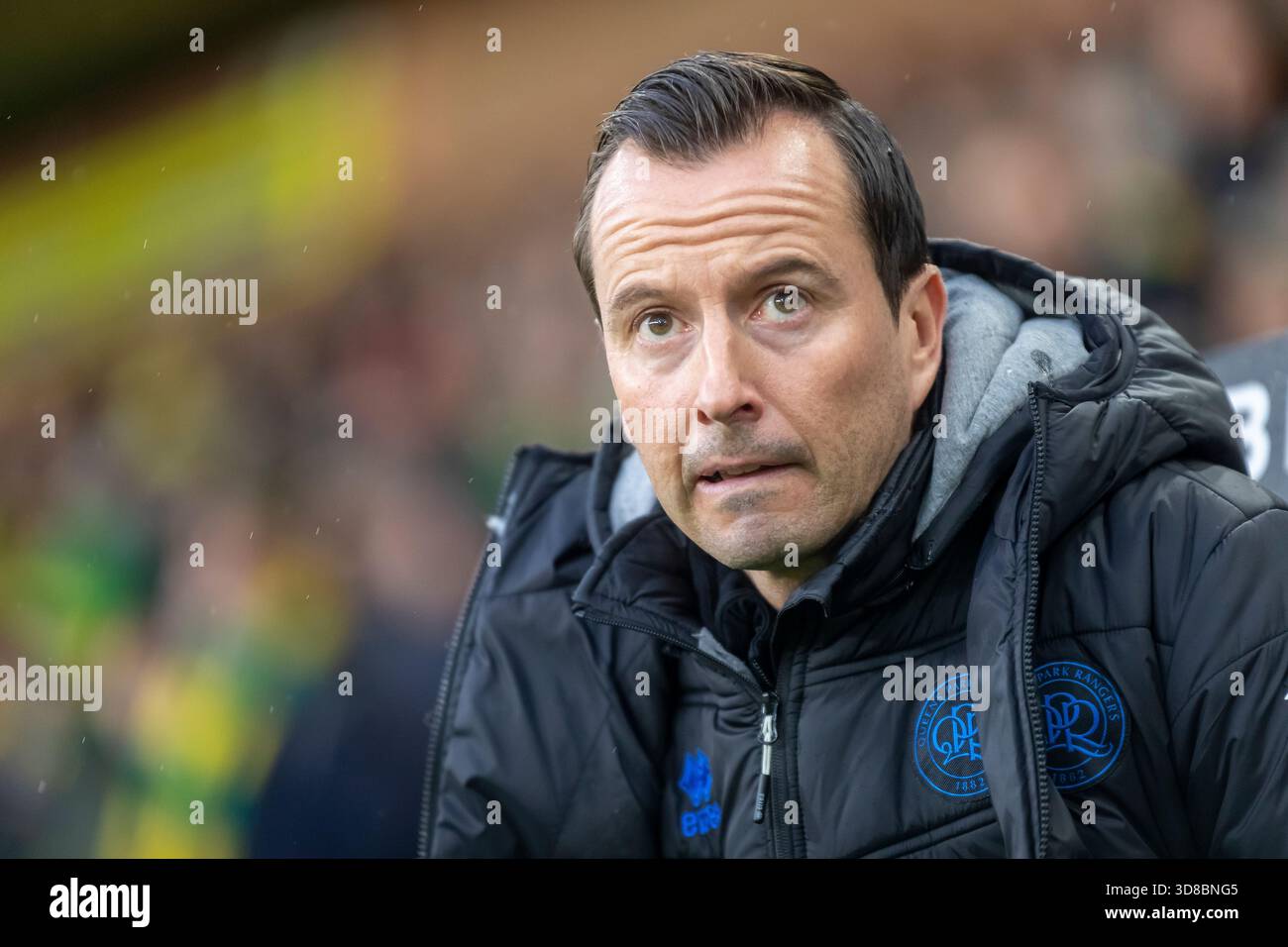 Queens Park Rangers Manager, Julien Stephan, before the Sky Bet ...