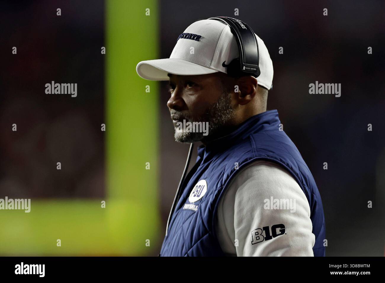 Penn State interim head coach Terry M. Smith looks on during the second ...