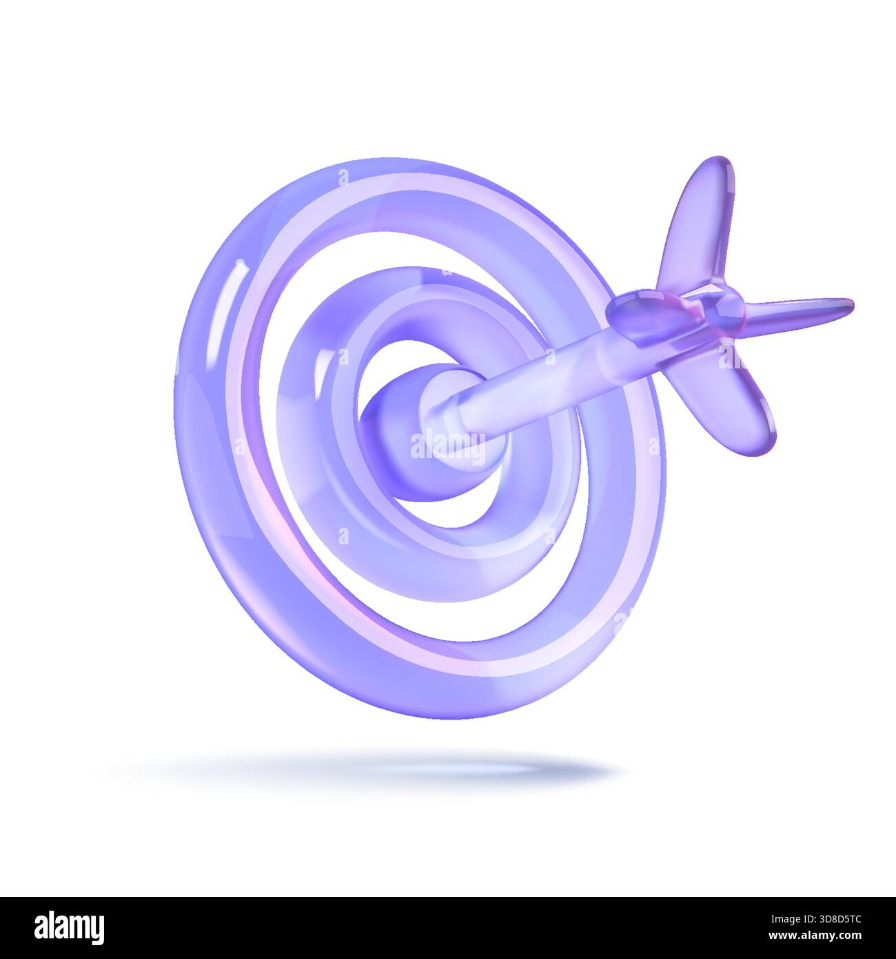 Translucent Target Central bullseye hit purple dart hi-res stock photography and images ...
