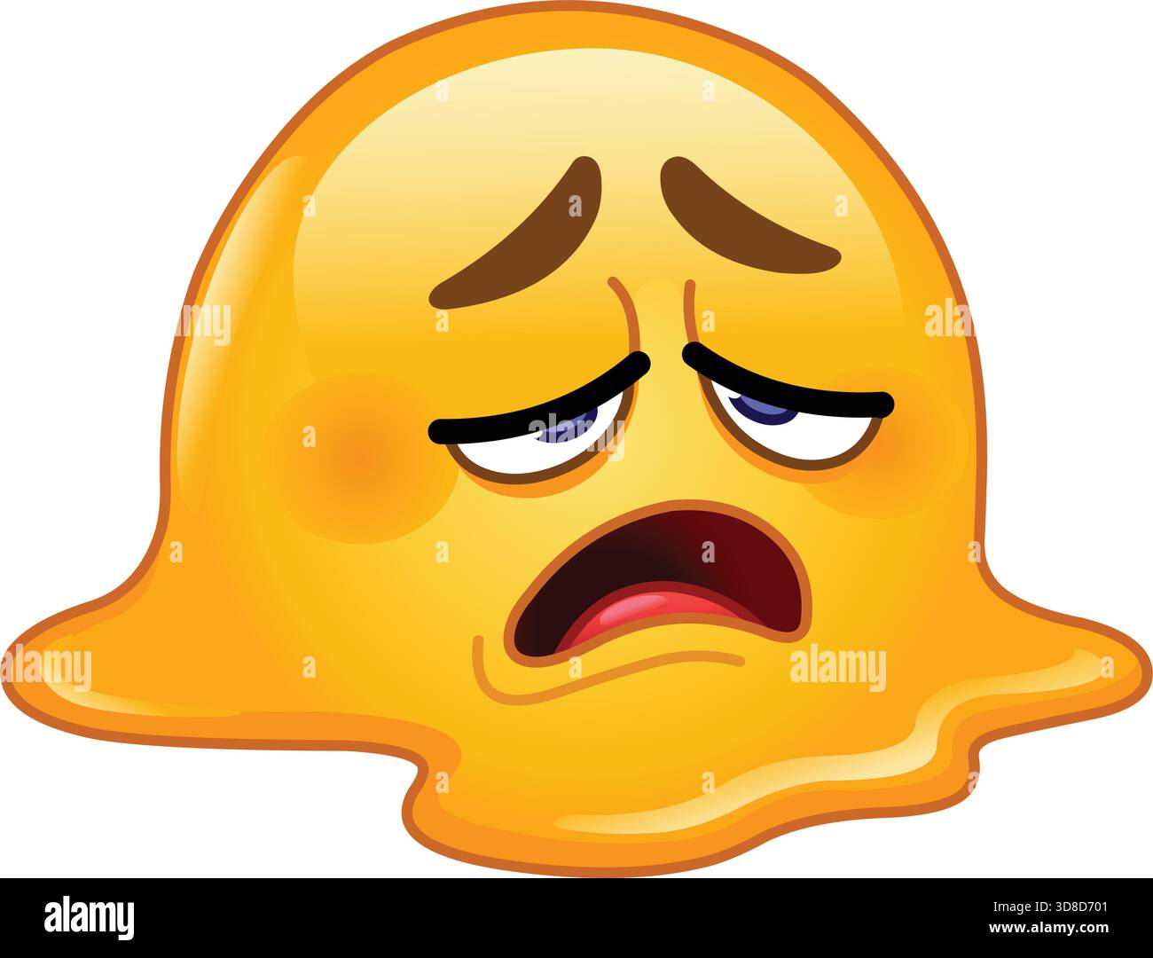 Exhausted emoticon smiley Stock Vector Images - Alamy, image size:1300x1080