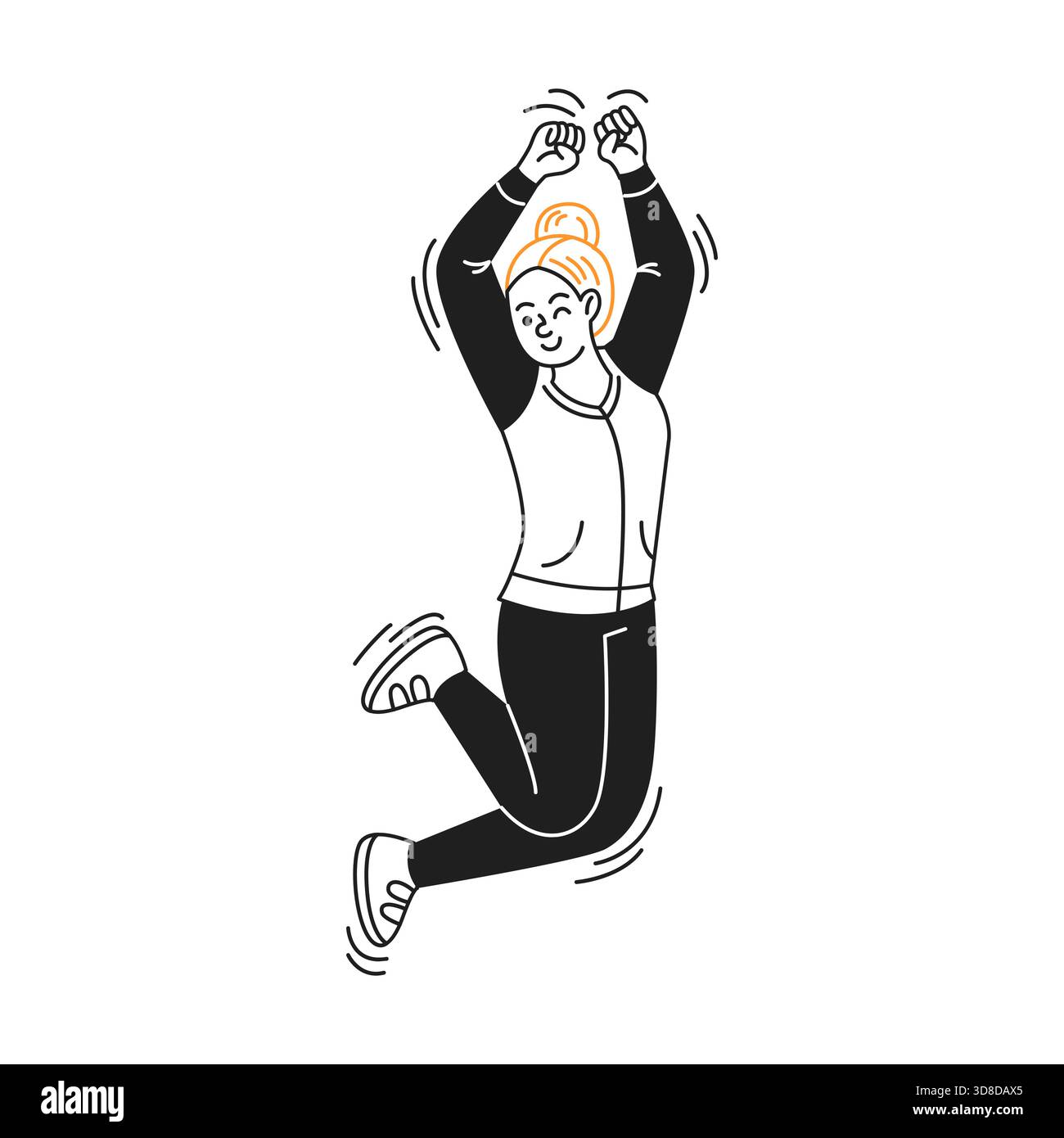 Jumping motion animation simple cartoon hi-res stock photography and ...