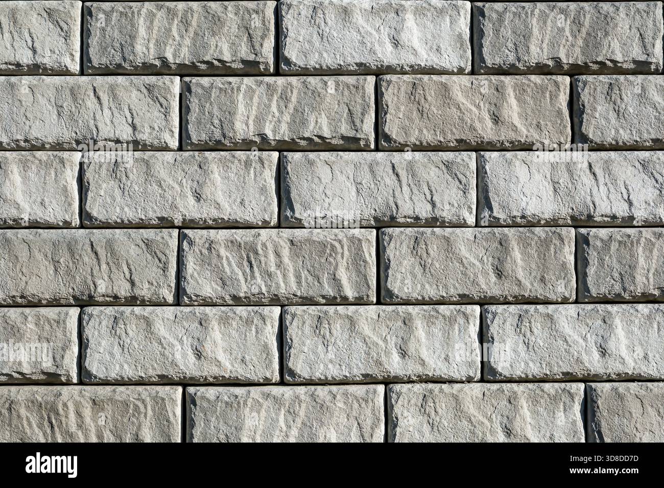 Background from a wall made of gray bricks Stock Photo