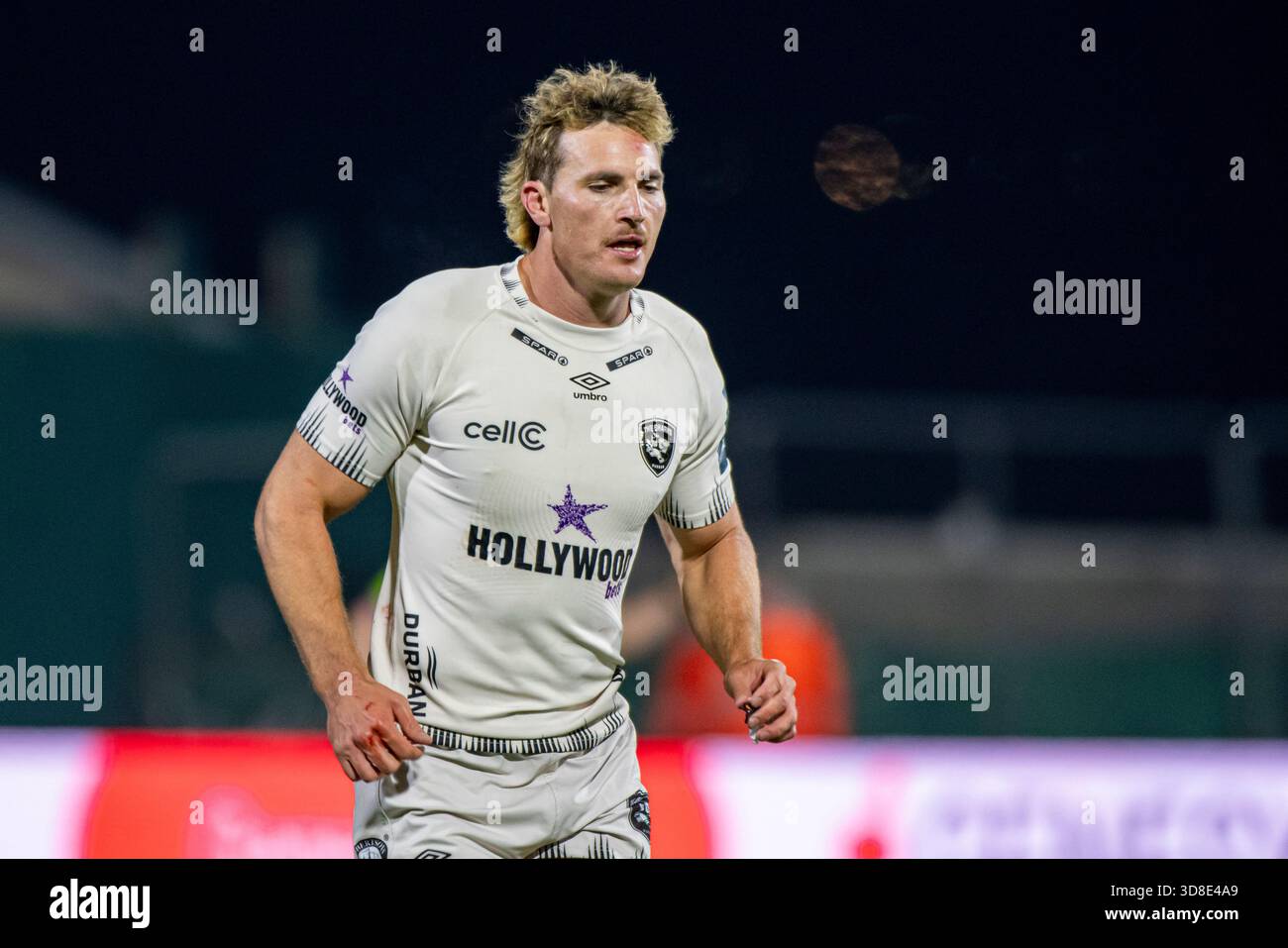 Adrien Roux Rugby Le Roux Malan of Sharks during the United Rugby Championship Round 6 ...