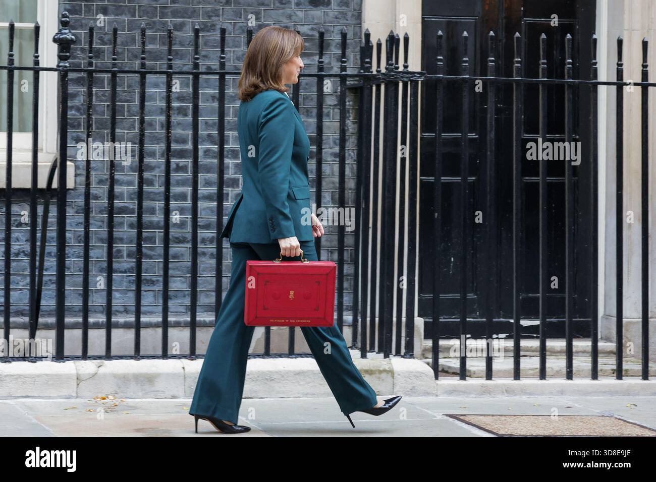 Rachel Reeves Despatch Box Chancellor of the Exchequer Rachel Reeves carries the red despatch box ...