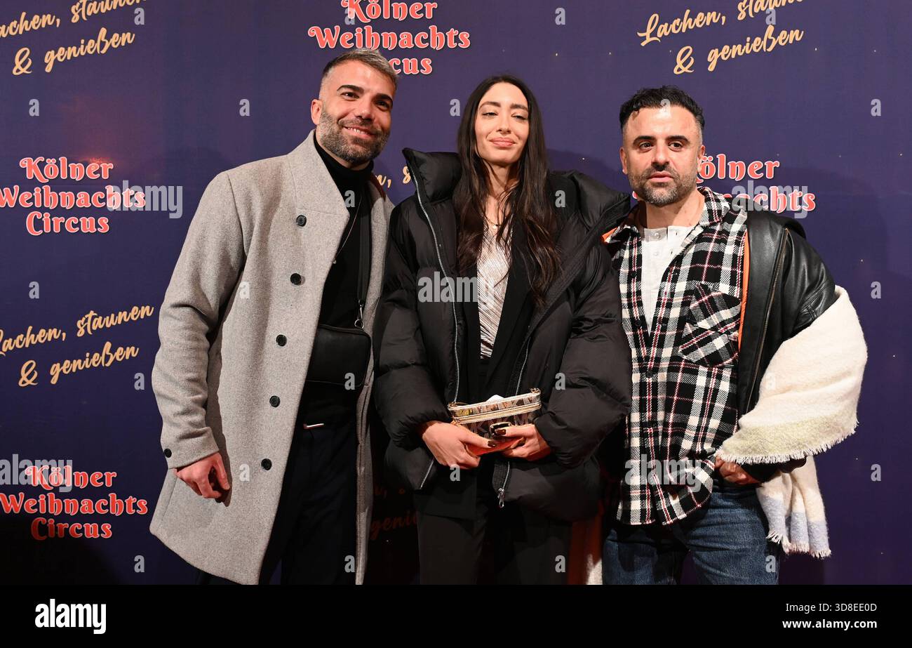 Darsteller Rafi Rachek, Nina Baracai, Eddy Yildiz, l-r, kommt zur ...