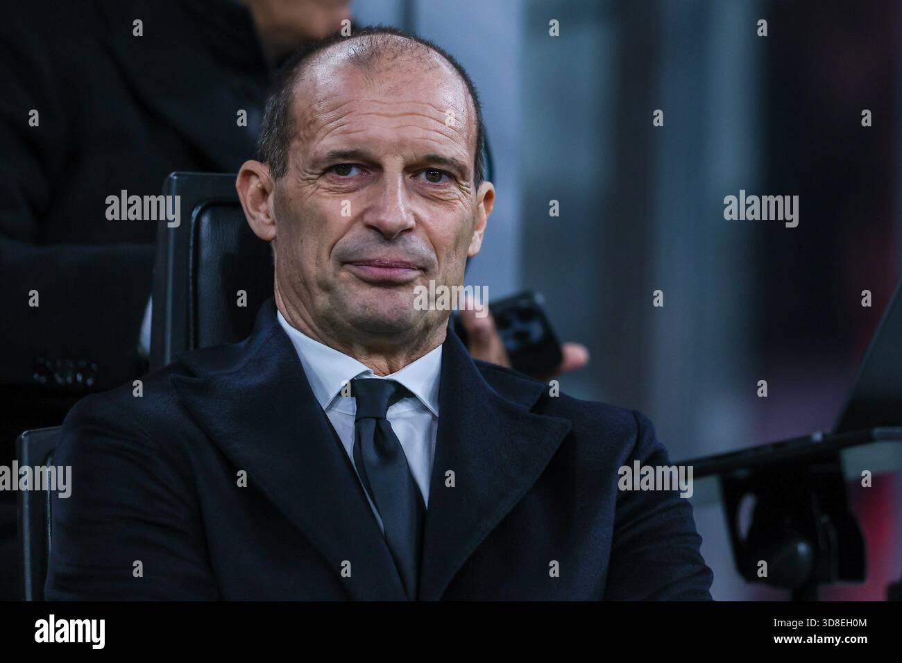 Massimiliano Allegri Head Coach of AC Milan looks on during Serie A ...