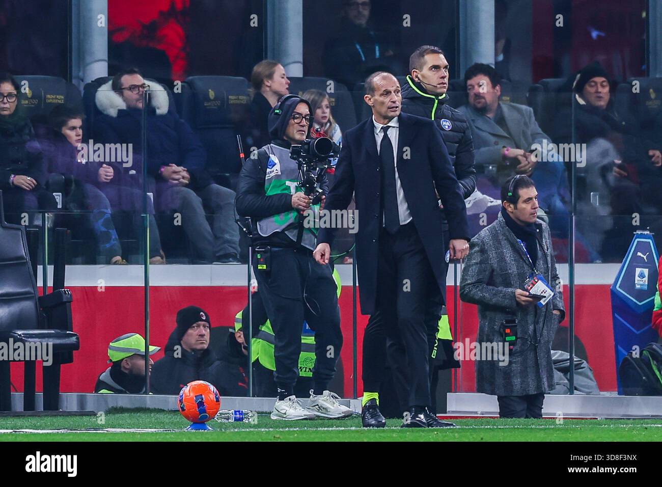 Massimiliano Allegri Head Coach of AC Milan seen in action during Serie ...