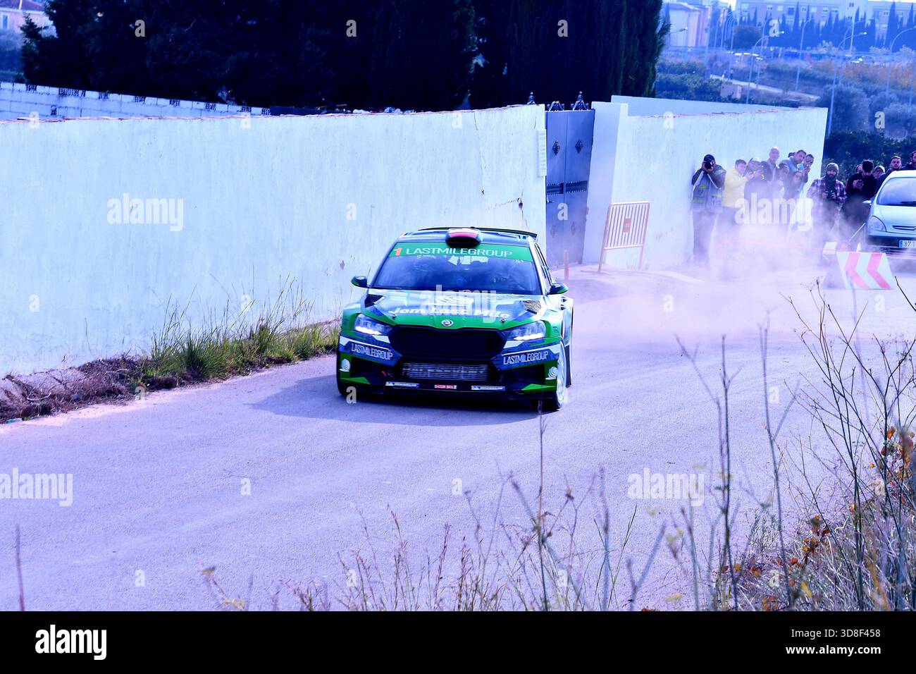Spanish driver Carlos Moreno Córdoba with his codriver Diego Fuentes ...