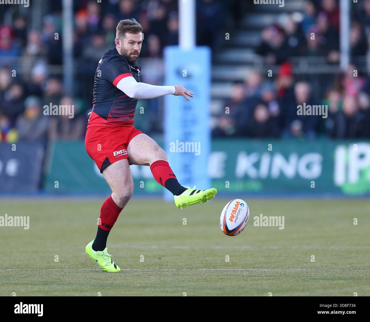London, England, November 30 2025: Elliot Daly (15 Saracens) during the ...