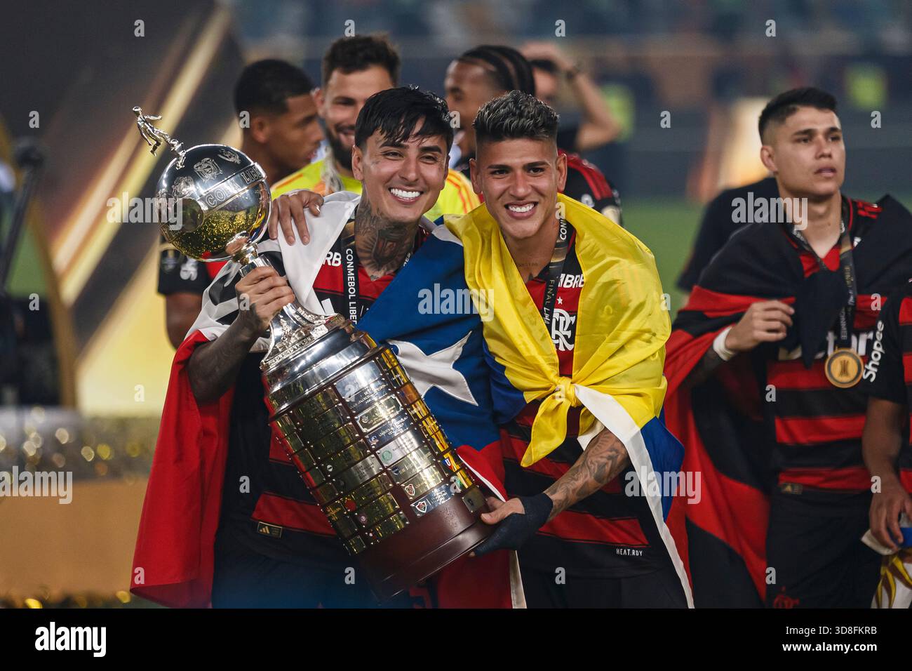 Lima, Peru - November 29: Erick Pulgar and Jorge Carrascal of Flamengo ...