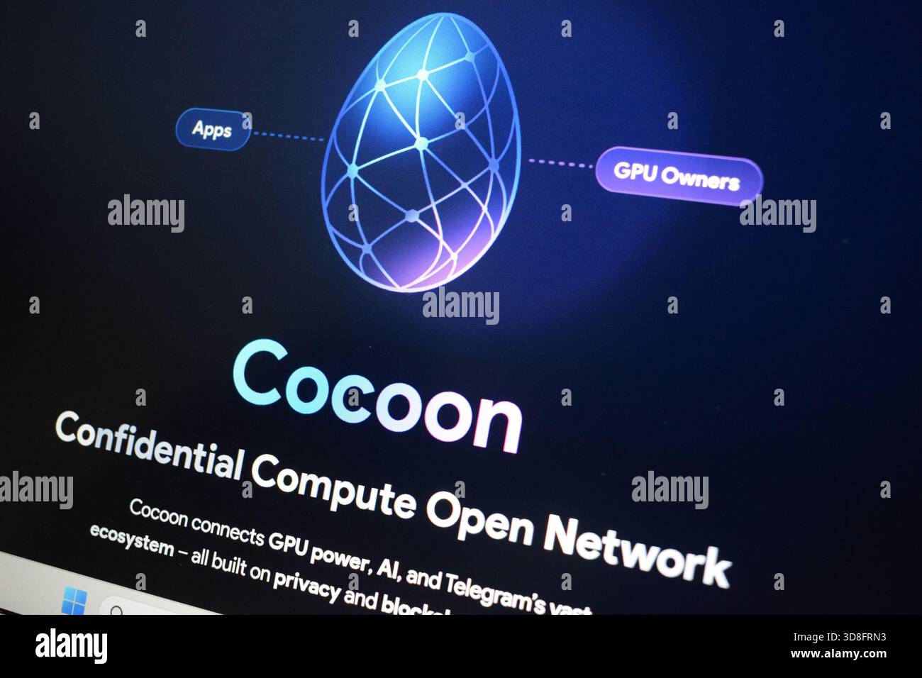 Cocoon platform website displayed on a computer screen. Cocoon, a ...