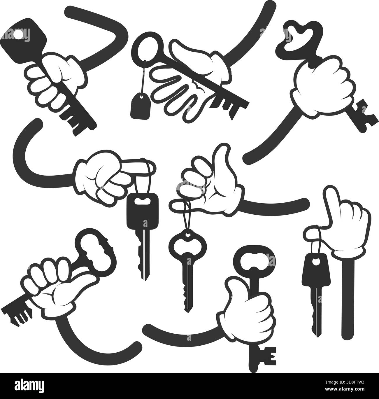 Hands holding house symbol Black and White Stock Photos & Images - Alamy