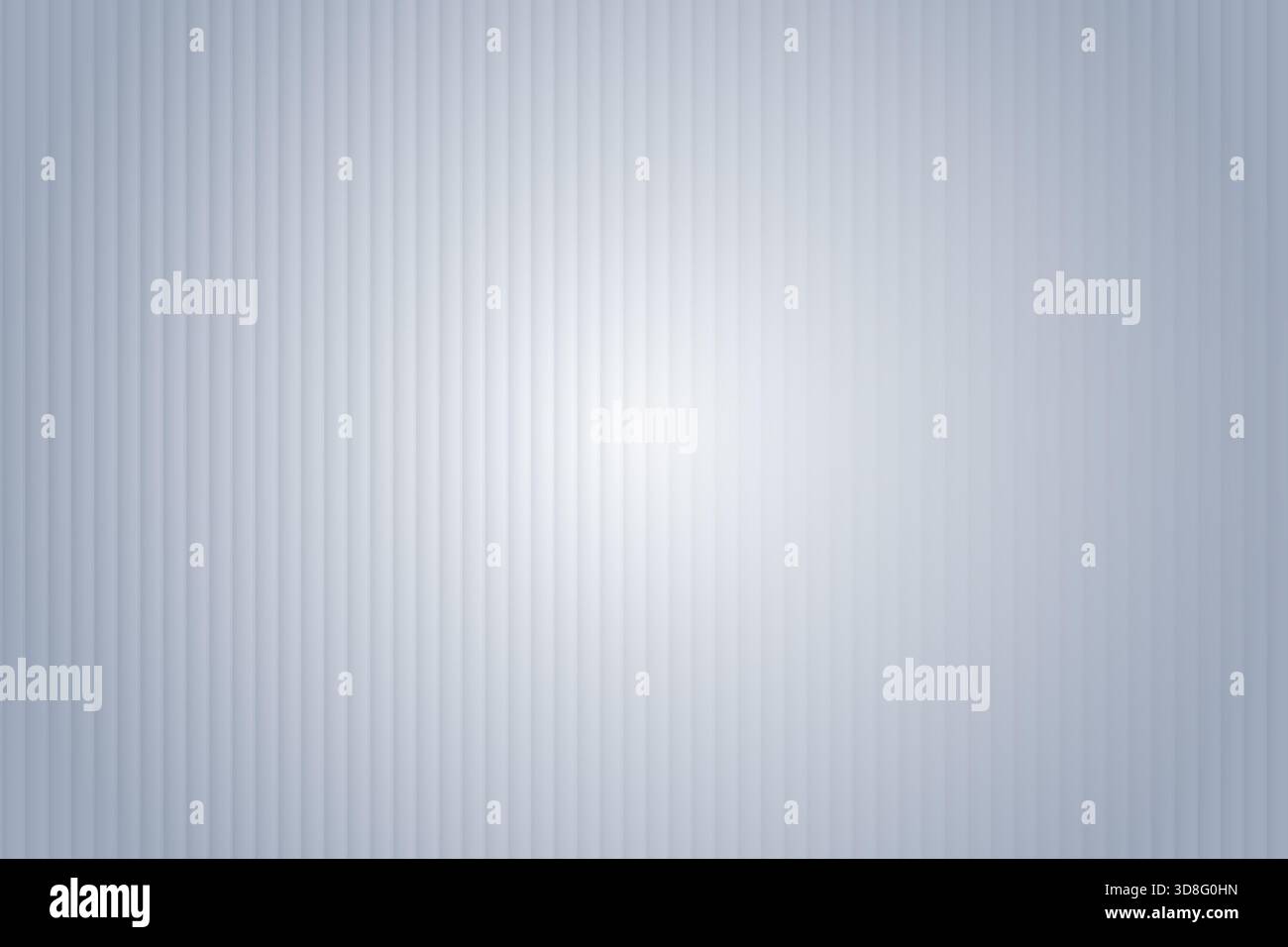 Ribbed or reeded glass effect white background texture Stock Photo
