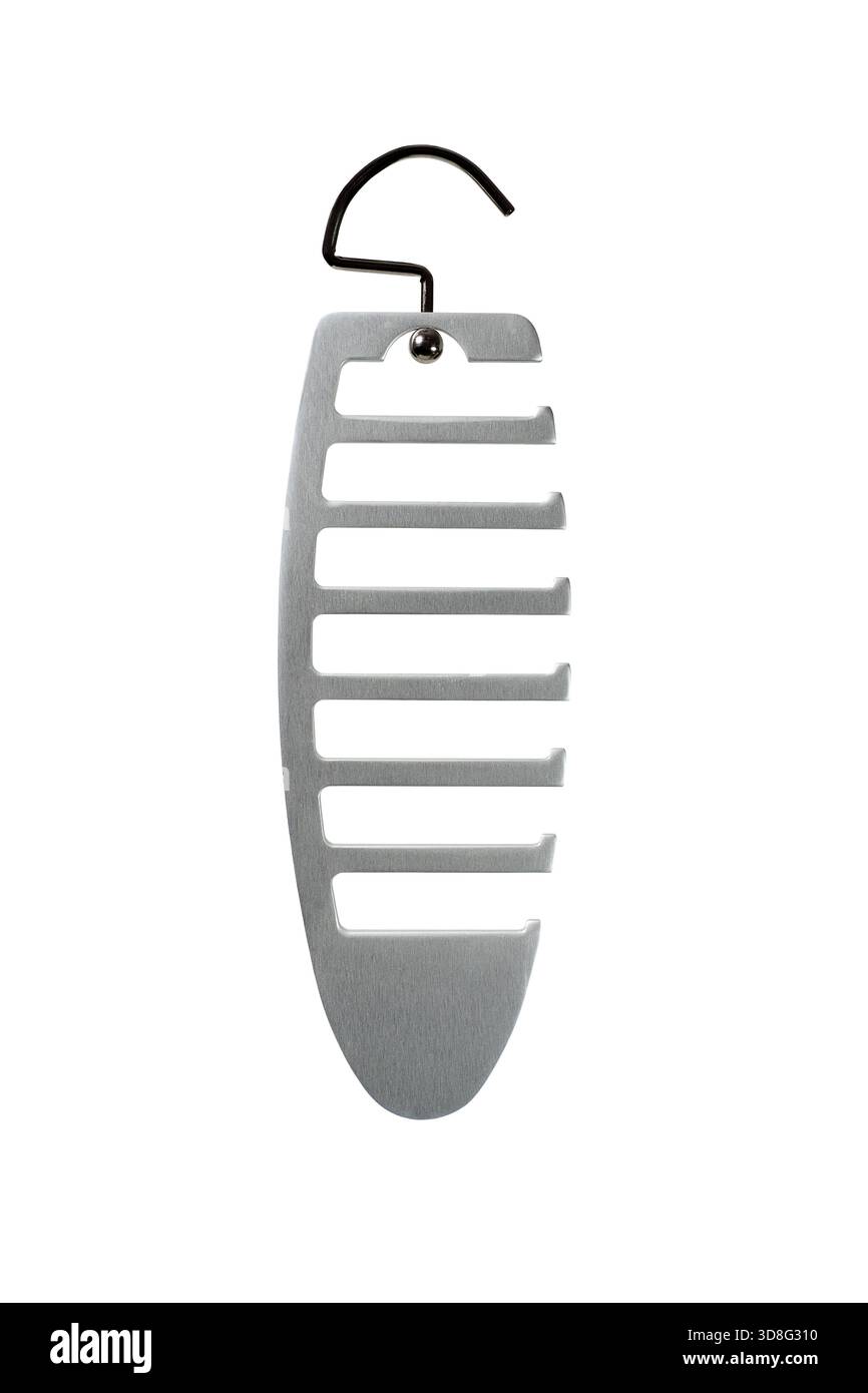 Tie hanger isolated on white background Stock Photo