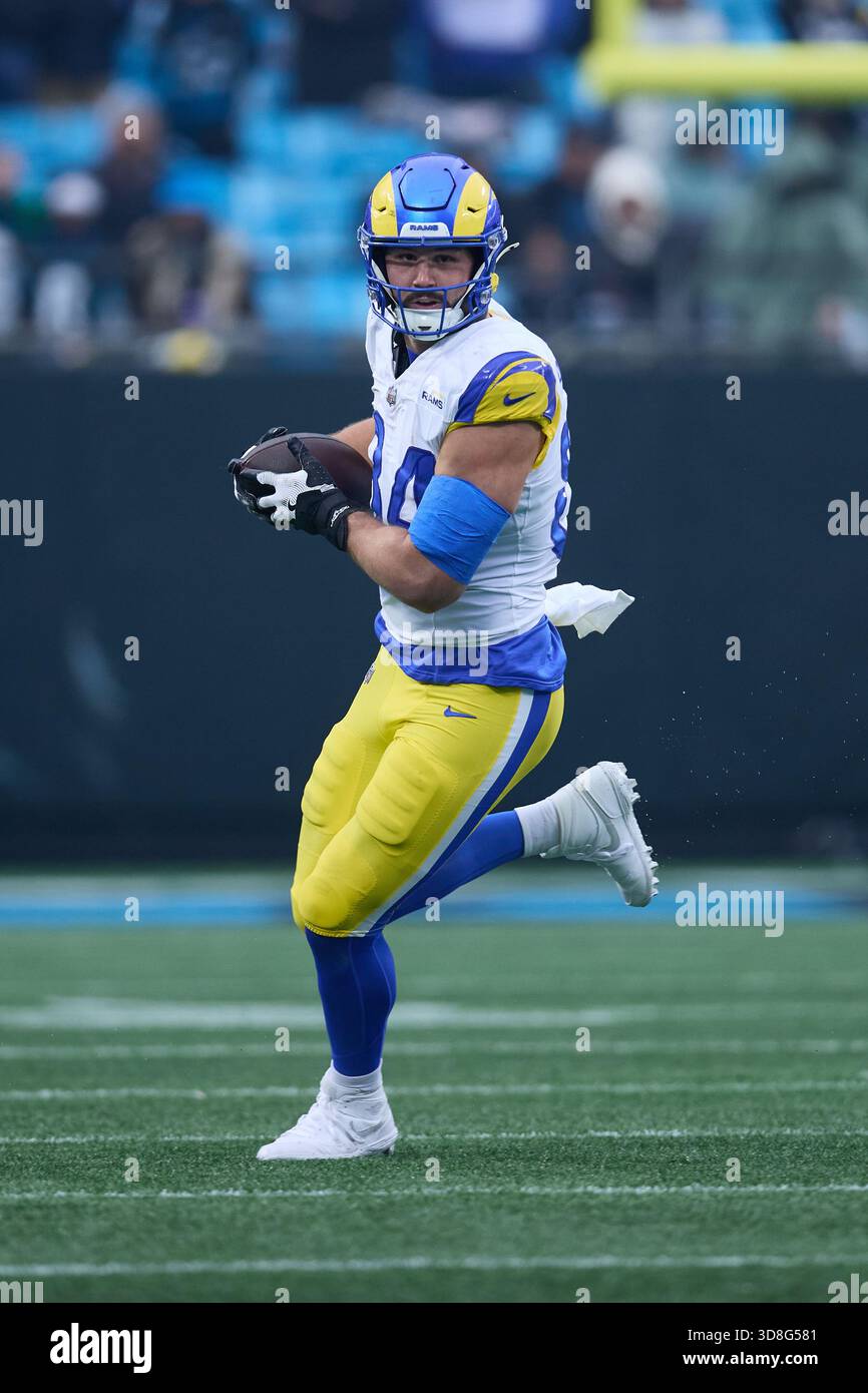 La Rams Dj Ester Los Angeles Rams tight end Colby Parkinson (84) runs with the football ...