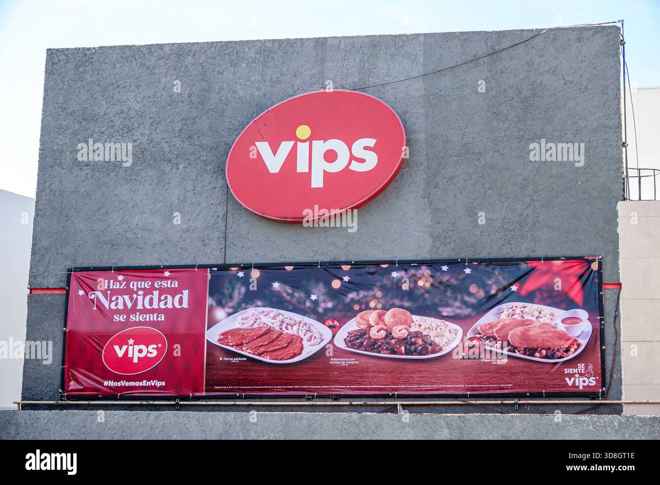 Vip Restaurant Signage Mexico City Mexico,Benito Juarez,Vips restaurant official brand sign ...