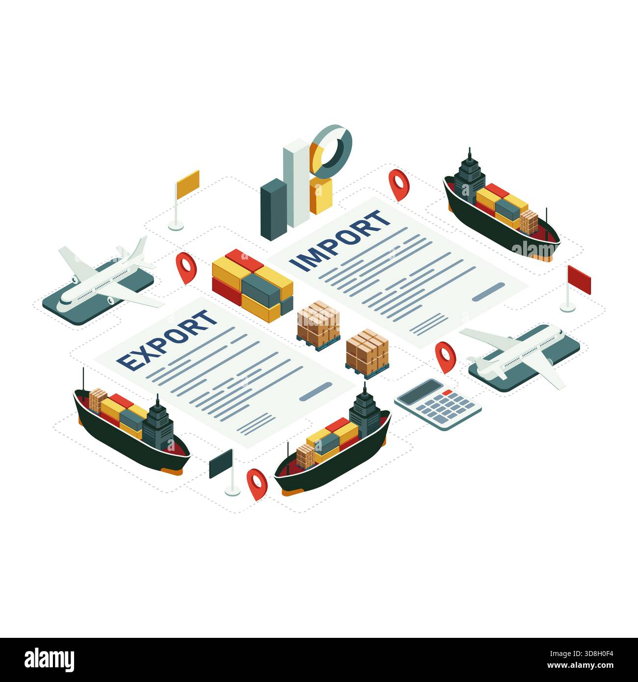 Shipment oversea Stock Vector Images - Alamy