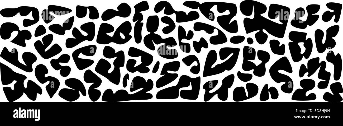 Irregular organic liquid fluid blob shape vector illustration set Stock ...