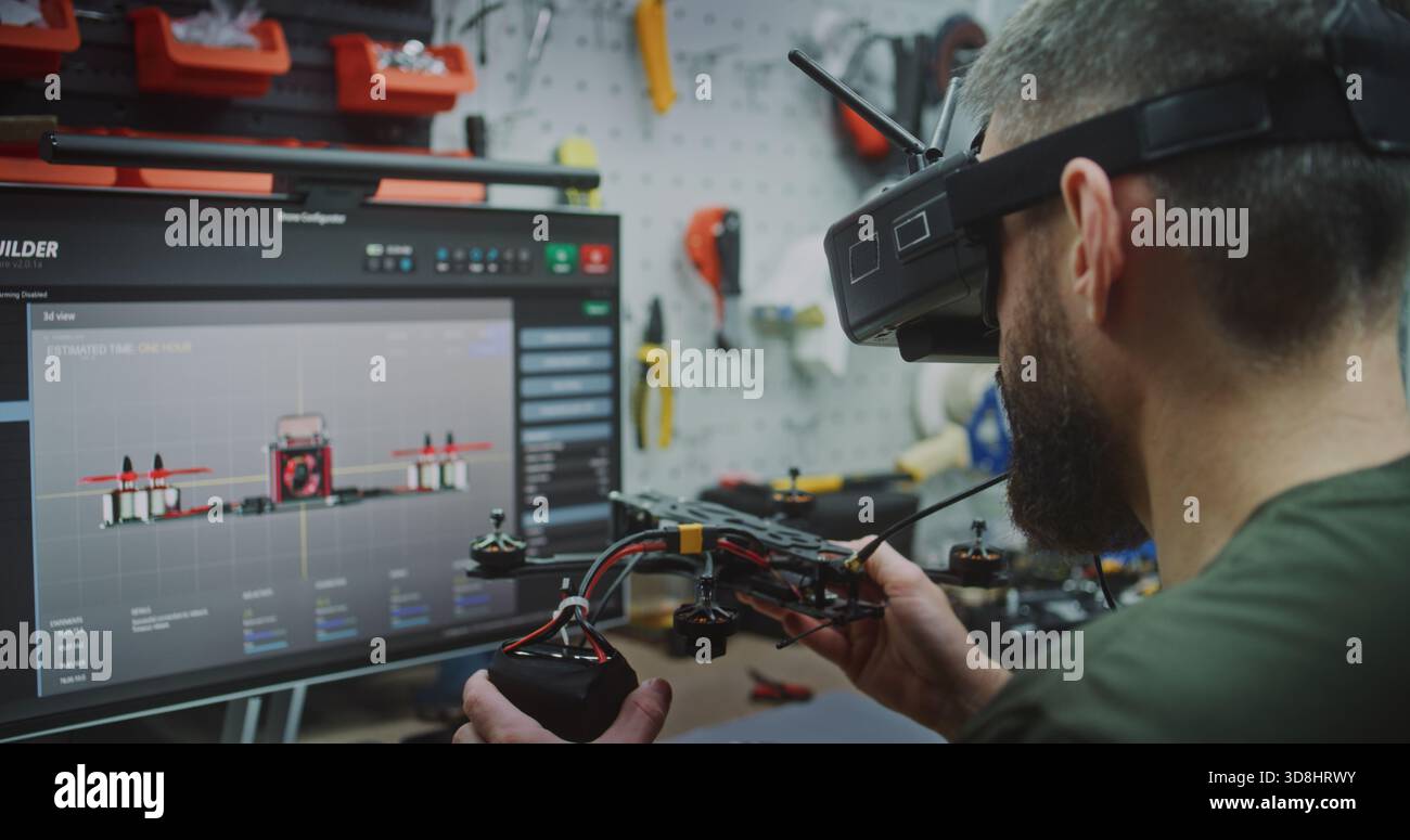 Pre Flight Validation Engineer Testing and Adjusting Drone Performance ...