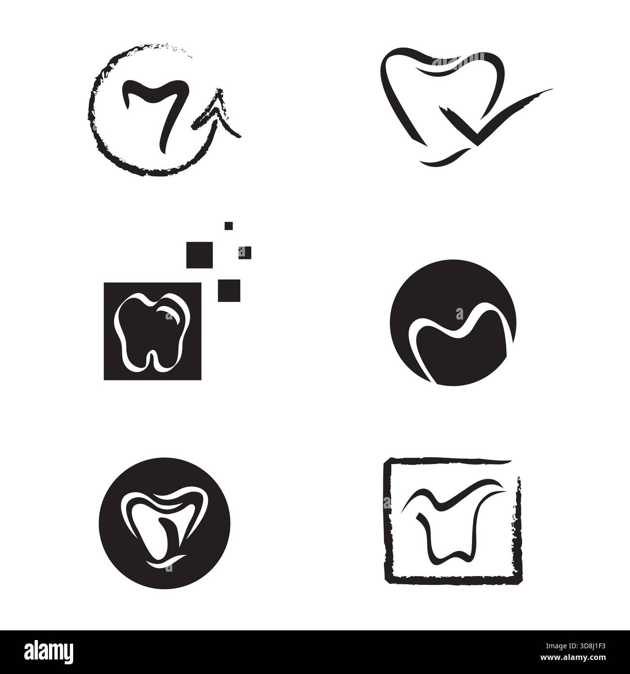 Tooth vector logo hi-res stock photography and images - Alamy