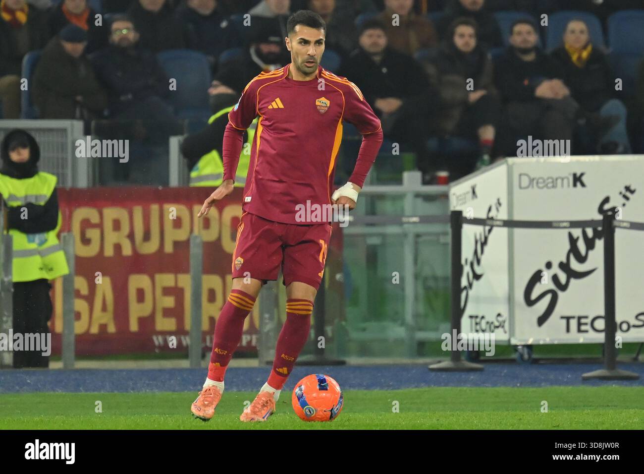 Zeki Celik of AS Roma during the serie A Enilive match between AS Roma ...