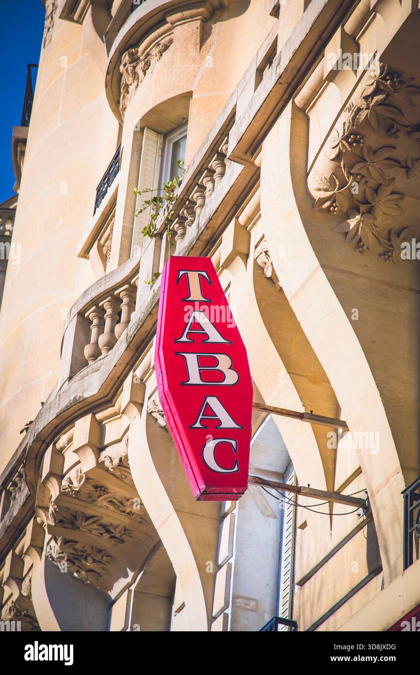 Paris france french tobacco shop hi-res stock photography and images
